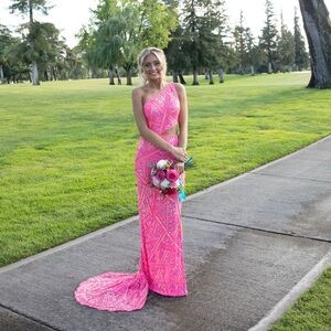 Aleta Pink Prom Dress